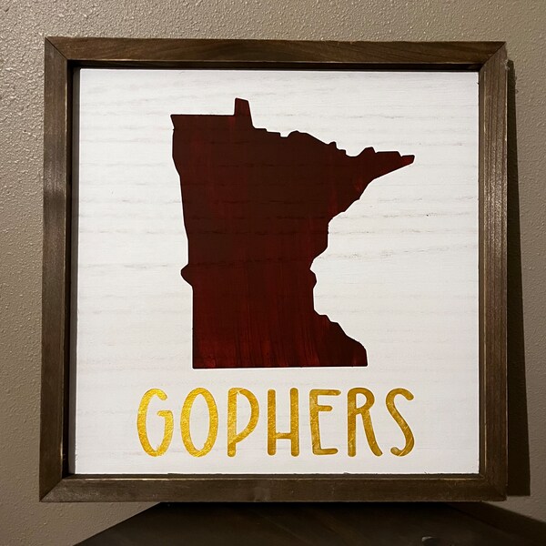 Minnesota Gopher Wall Decor Etsy