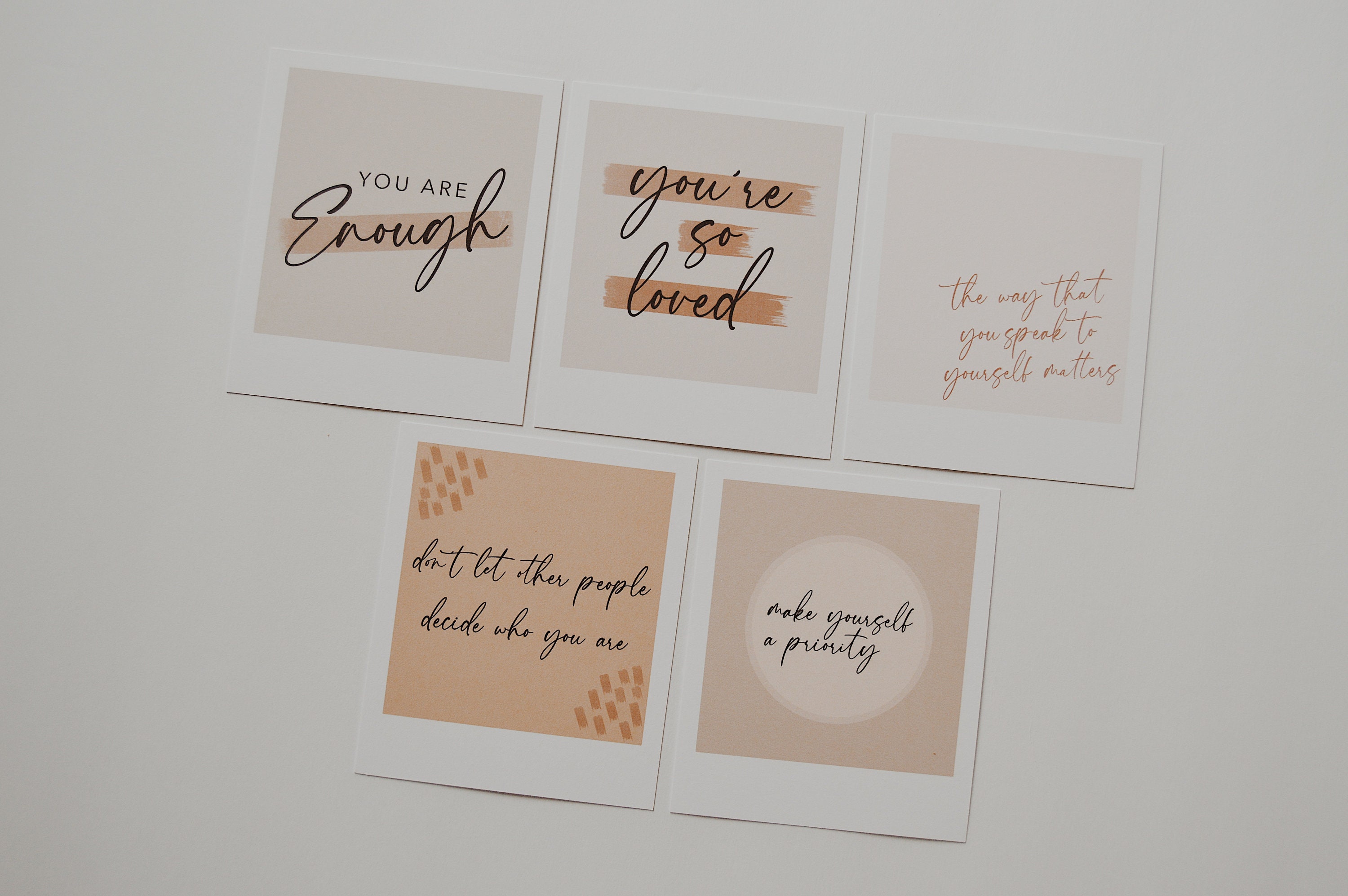 Polaroid Quote Prints Polaroid Print Quote Cards Etsy