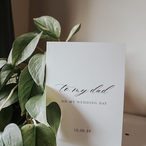 On My Wedding Day Card, To My Mom On My Wedding Day, To My Parents On My Wedding Day, To My Bride Wedding Card, To My Groom, Wedding Card