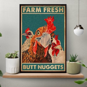 May include: A vintage-style poster with a teal background and the text 