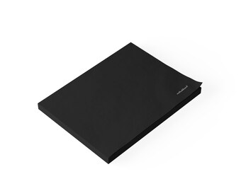 Quote note pad - blank - black