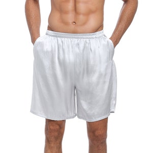 Lepton 100% Mulberry Silk Shorts for Men Relaxed Fitness - Etsy