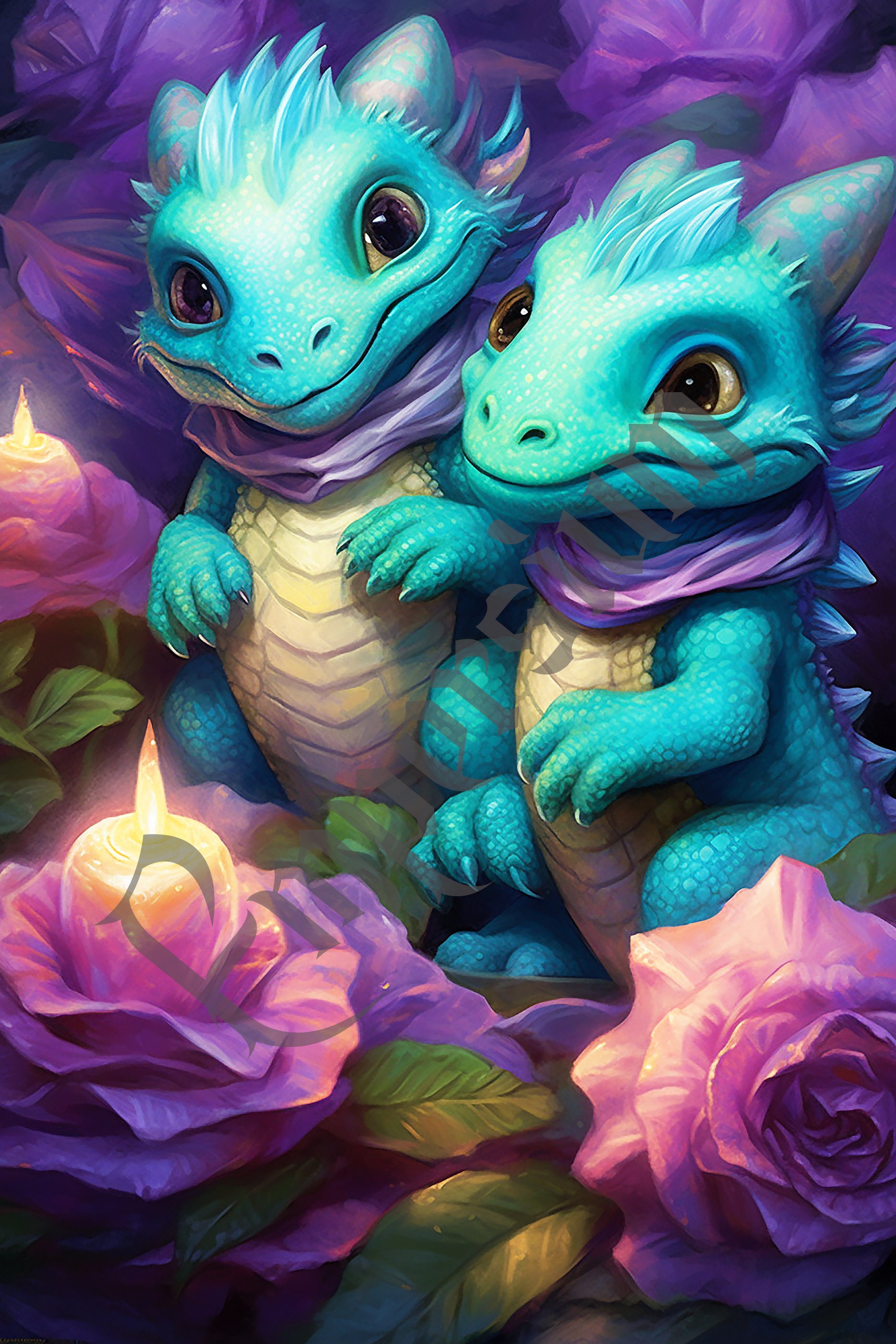 Baby Dragon Art Prints, Downloadable Dragon Prints, Fantasy Nursery ...