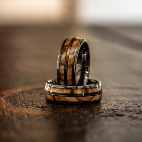 Etsy mens wood shop wedding band