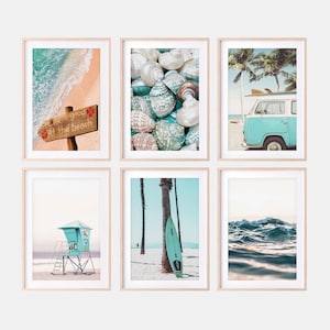 Surf Print, Ocean Print, Bondi Beach Print, Set Of 6 Prints, Ocean Printable, Beach Wall Art, Coastal Wall Art, Sea Print, Beach House Decor