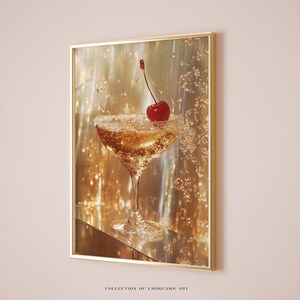 Martini Poster, Bar Cart Decor, Martini Print, Bar Cart Print, Bar Cart Art, Alcohol Prints, Classic Cocktails, Martini Signature Drink Sign