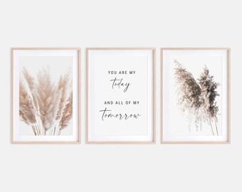 Love Script Love Landscape Print Handwritten Print Modern Typography Minimalist Poster Scandinavian Wall Art Affiche Scandinave Horizontal