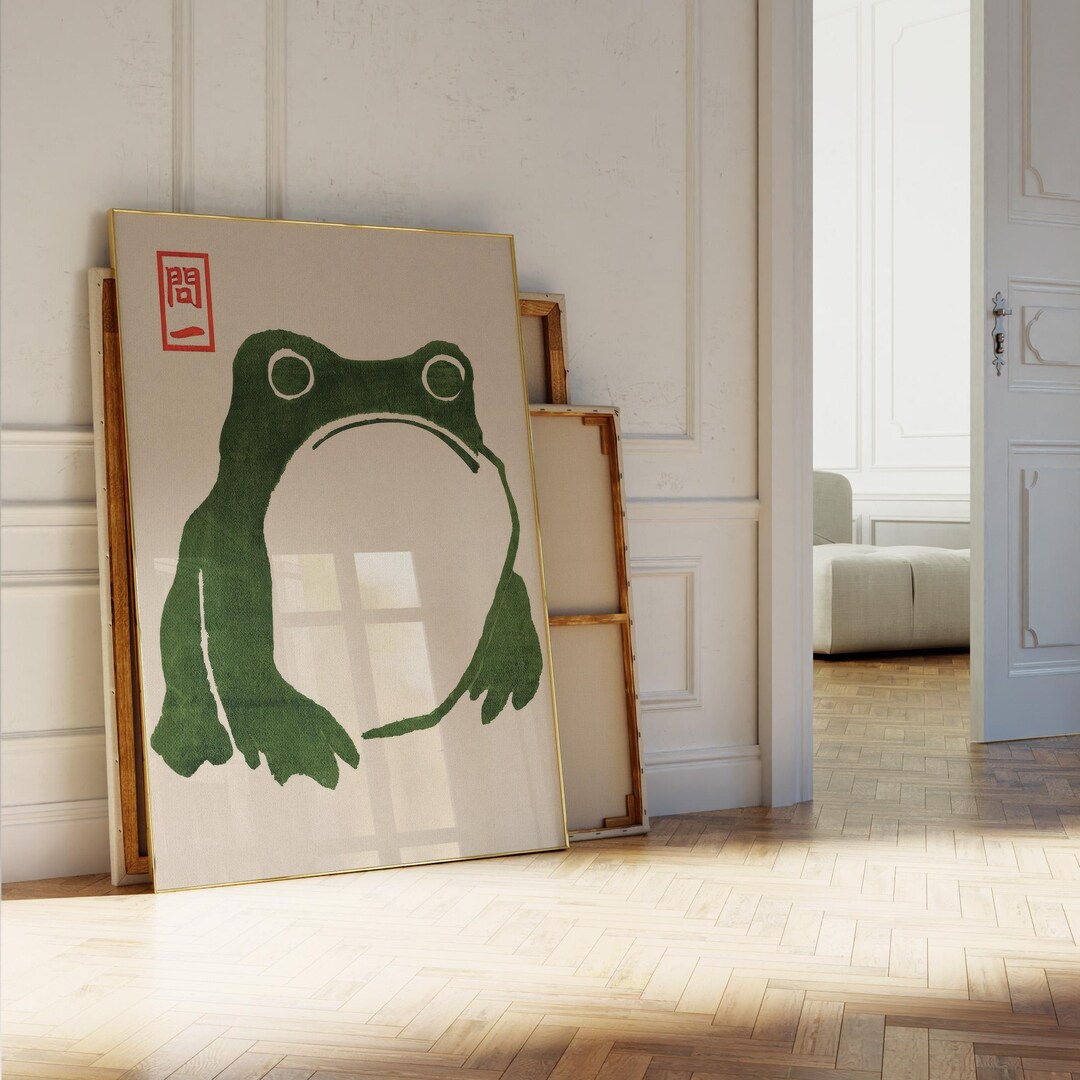 Japanese Frog Print Set, Matsumoto Hoji Ukiyo-e Style (digital Download ...