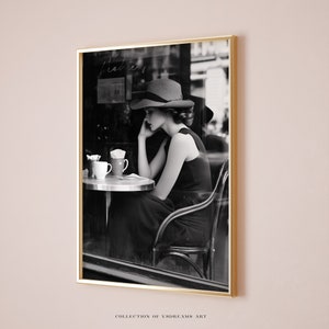 Retro Coffee Club Poster, French Coffee Poster, Bar Cart Decor, Vintage Coffee Print, Coffee Shop Poster, Coffee House Posters Kitchen Decor