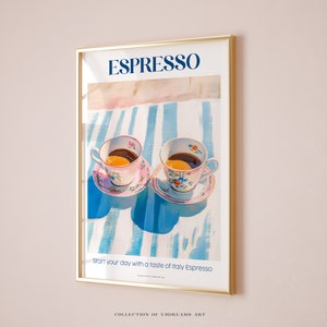 Espresso Poster, Bar Cart Decor, Italian Espresso Print, Retro Coffee Print, Coffee Shop Poster, Espresso Coffee House Posters Coffee Poster