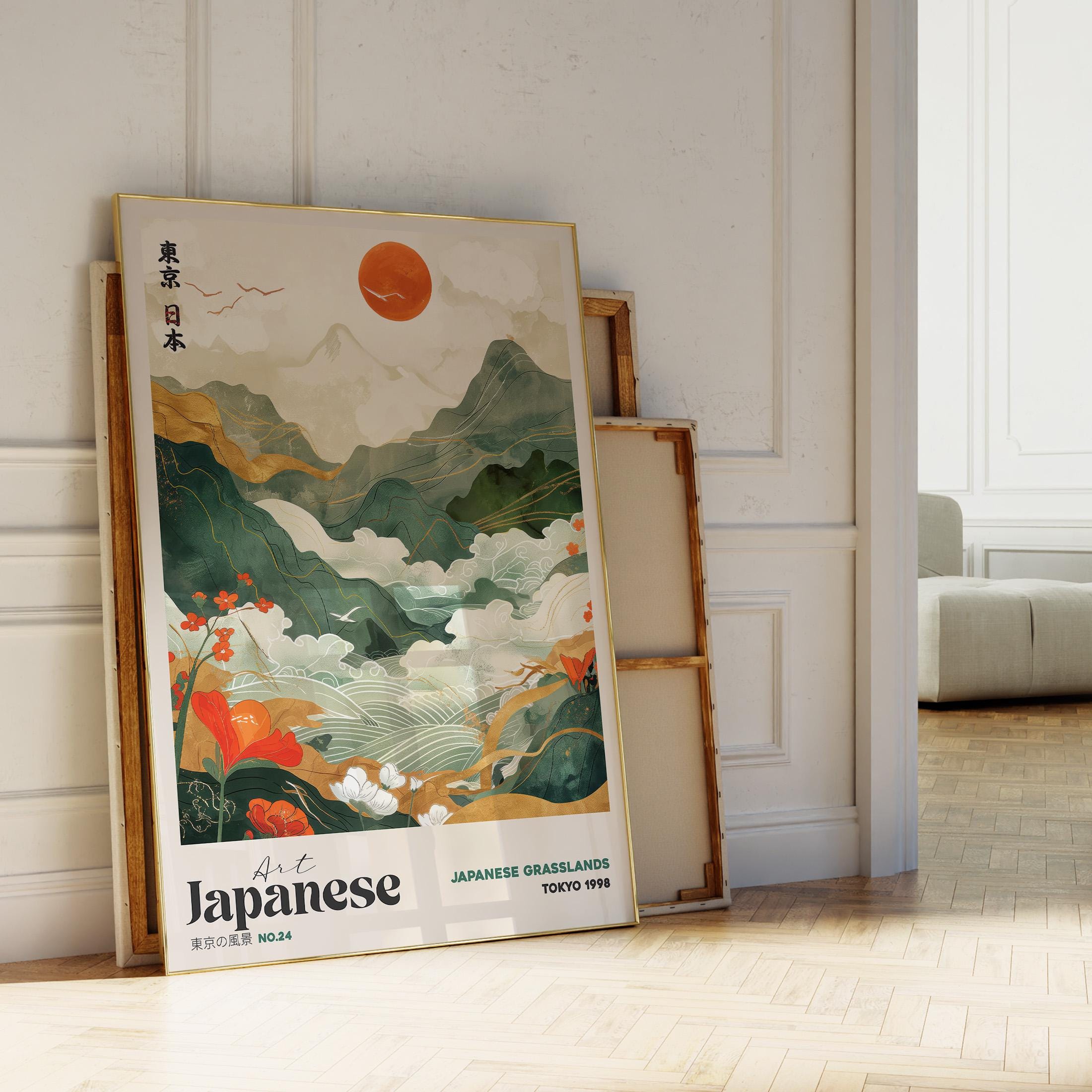 Japanese Art 24x36 - Etsy