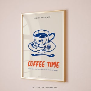 Coffee Time Print, Espresso Poster, Bar Cart Decor, Italian Espresso Print, Kitchen Coffee Print, Coffee Shop Poster, Coffee House Posters