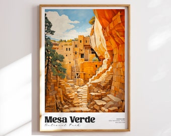 Mesa Verde National Park Print: Colorado Cliff Dwellings (Digital Download)
