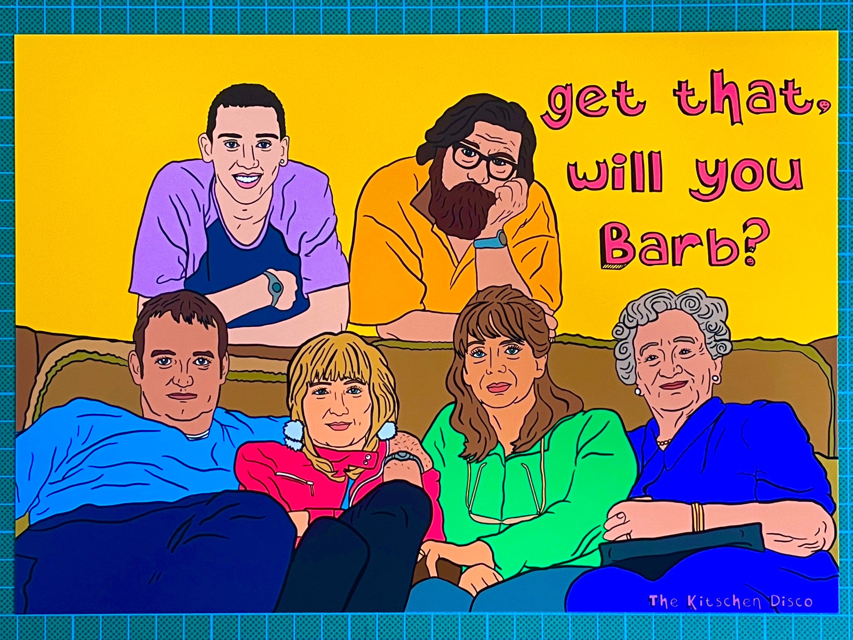 The Royle Family Art Print Comedia Manchester colorido Etsy España