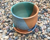 Planter, Pottery, Gardening, Houseplant, Ceramic, Gift, Handmade, Colorful, Glazed