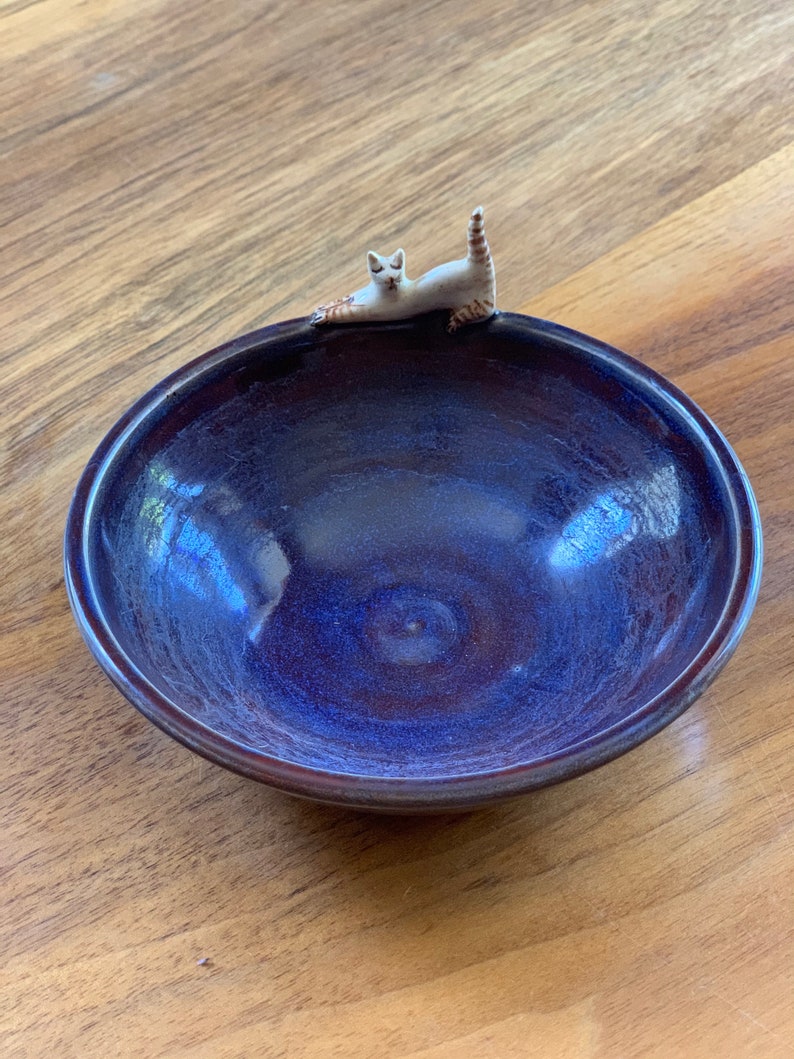 Cat Bowl Kitty Bowl Cat Lovers Handmade Bowl Ceramic Bowl Etsy