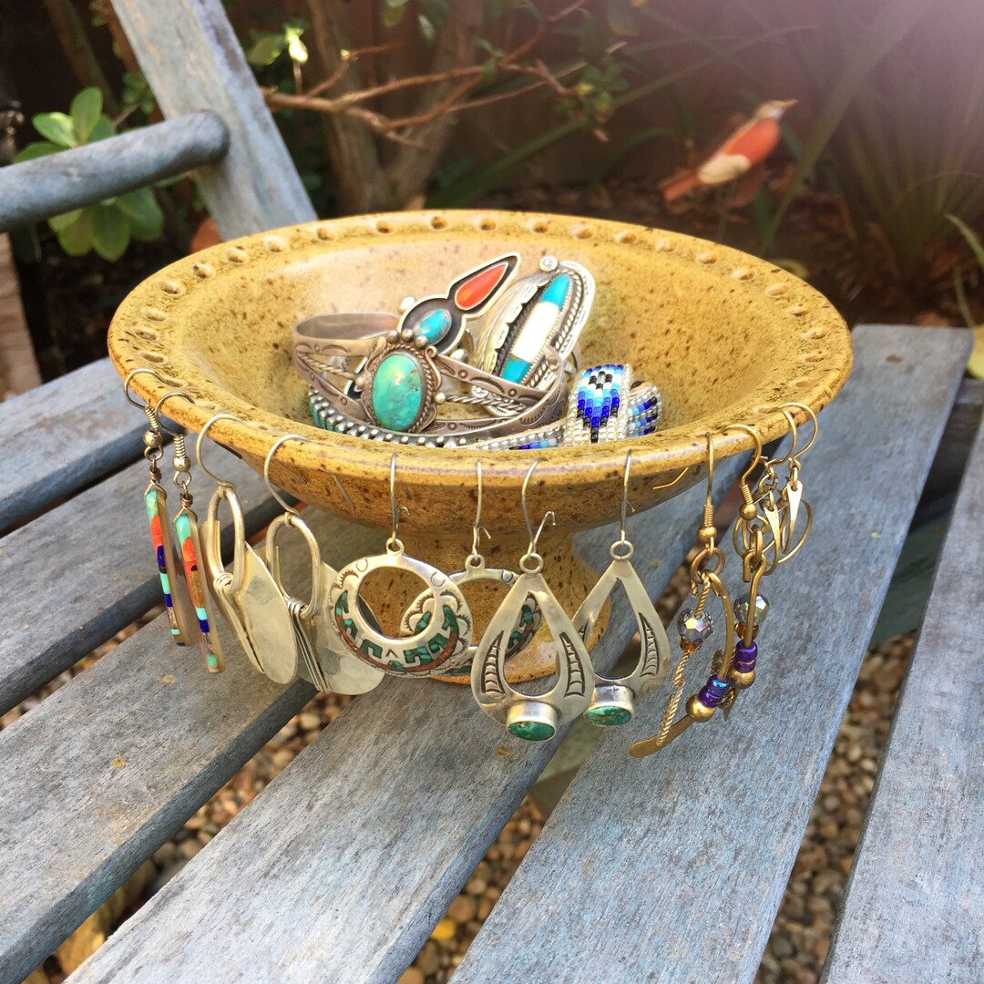 Jewelry Earring Holder, Ceramic Jewelry Holder, Earring Tree, Pottery