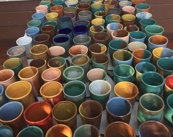 Tumblers, Cups, Drinking Glasses, Kitchenware, Barware, Cocktail Glasses, Ceramic Cups, Pottery, Glazed Colorful Cups, Handmade, Gift