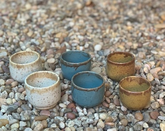 Barware, Shot Glasses, Coffee Shots, Cups, Espresso Shot Glasses, Sake Cups, Ceramic, Pottery, Handmade, Gift, Cups