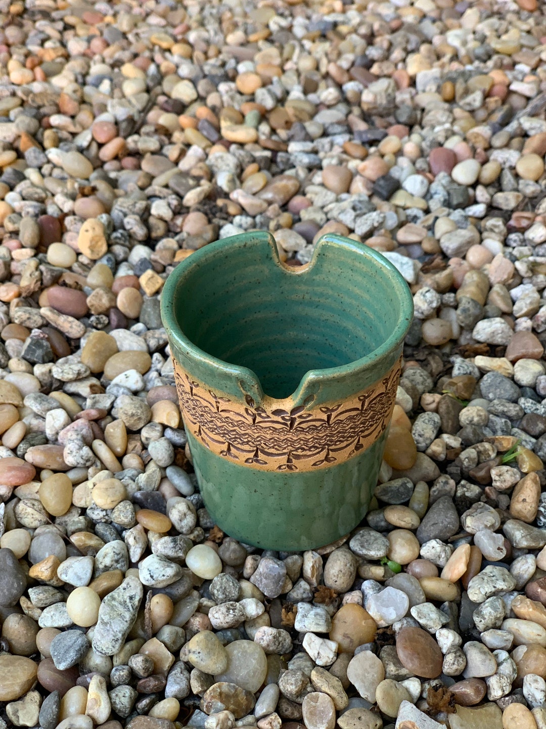 Watercolor Brush Holder, Painters Cup, Paintbrush Holder, Ceramic