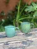 Handmade Ceramic Creamer: Small Pottery Pitcher, Syrup/Milk Jar
