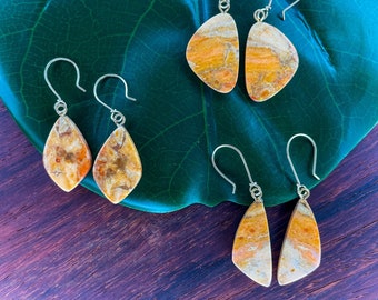 Yellow Mojave Copper Turquoise Gold Filled Earrings