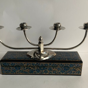Candelabro Berg Noruega bañado en plata