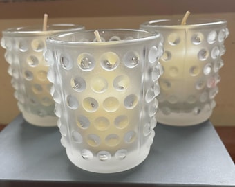 3 x Lalique Mossi Votiv-Kerzenhalter