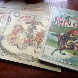 4 x R. Caldecott antique books for children,