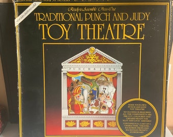 Orbicus Fertig zum Zusammenbauen Auspressen Traditionelles Punch and Judy Toy Theater