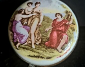 Caixa de porcelana antiga de Limoges