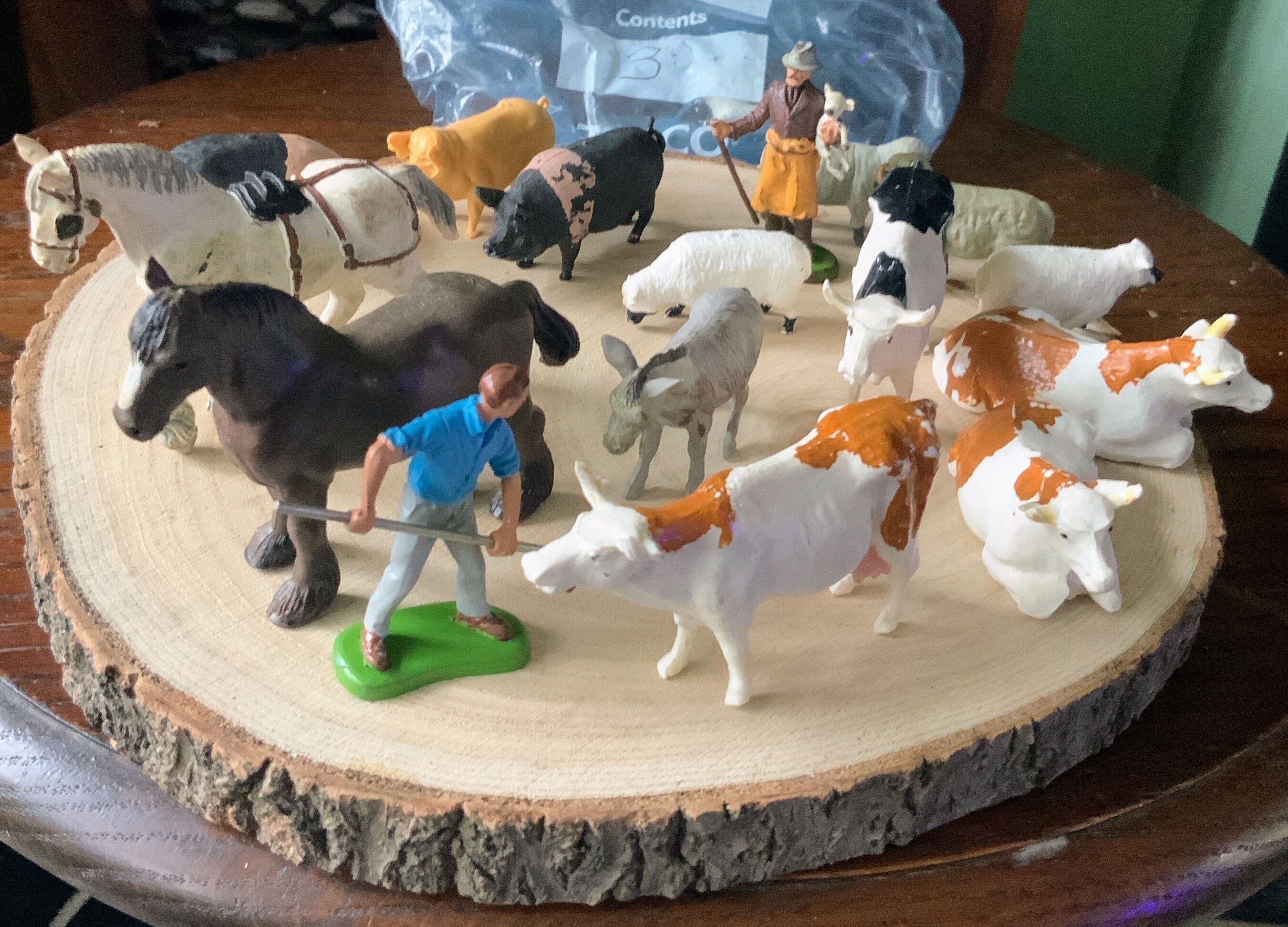 Large Plastic Farm Animals Etsy