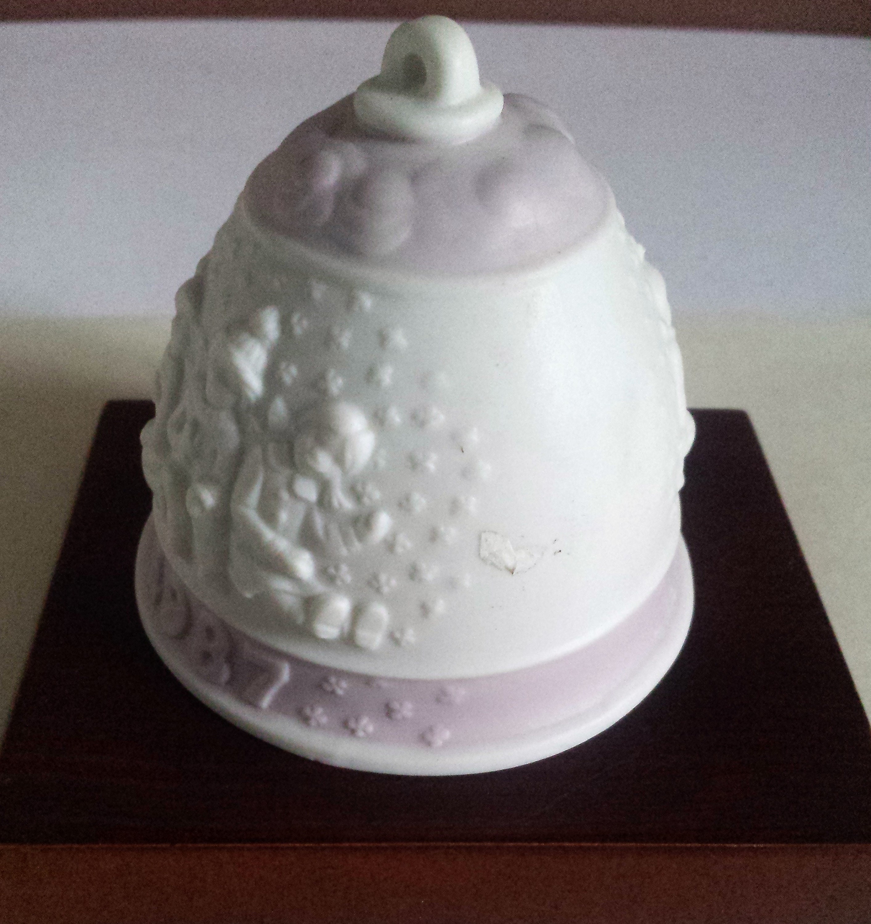 Lladro 1987 Christmas Bell Relief Design White Etsy Ireland