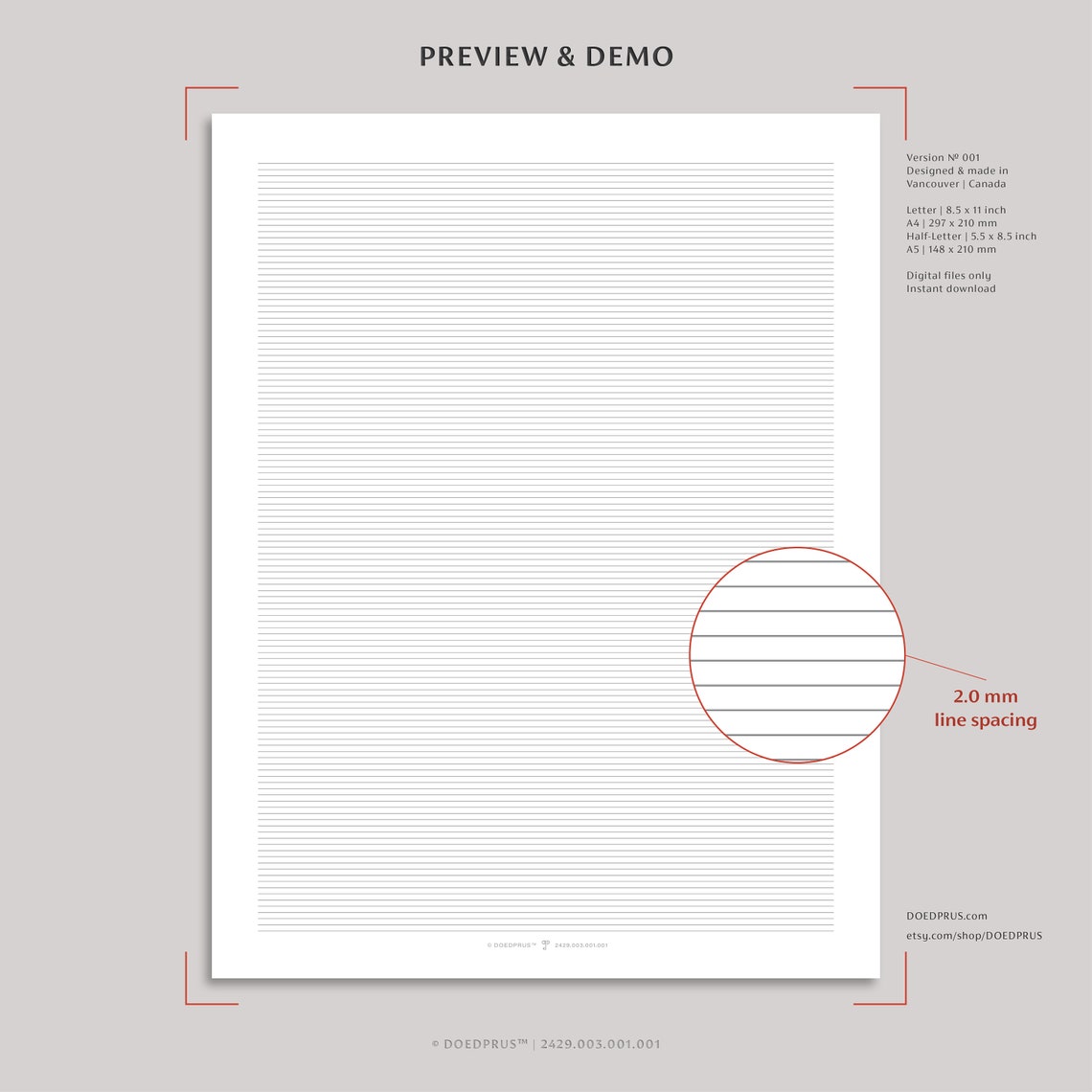 2.0 Mm Lined/ruled Note Sheets Lined Paper Dark Gray Fine - Etsy