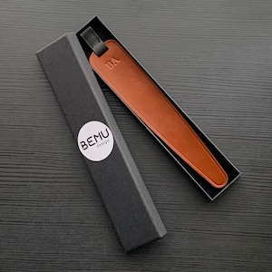 Leather Bookmark, Personalised Book Lover Gift, Luxury Gift for Mom, Message Gift, Birthday Present for Friend, Mother&#39;s Day Gift
