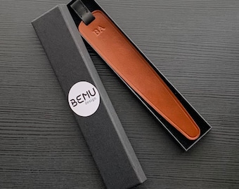 Marcapáginas de piel, regalo personalizado para amantes de los libros, regalo de lujo para mamá, regalo con mensaje, regalo de cumpleaños para una amiga, regalo del Día de la Madre