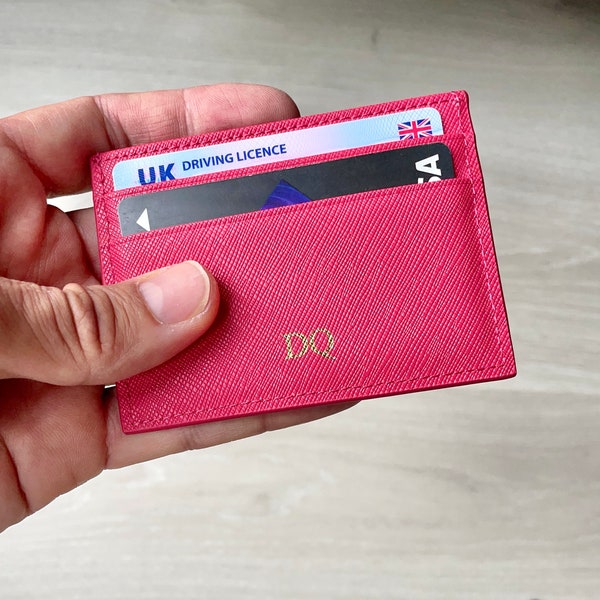 Monogrammed Card Holder Wallet Women Gift