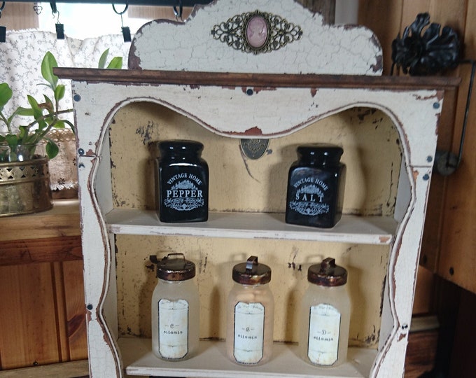 French Country Display Shelf, Display Wall Shelf, Farmhouse Shelf