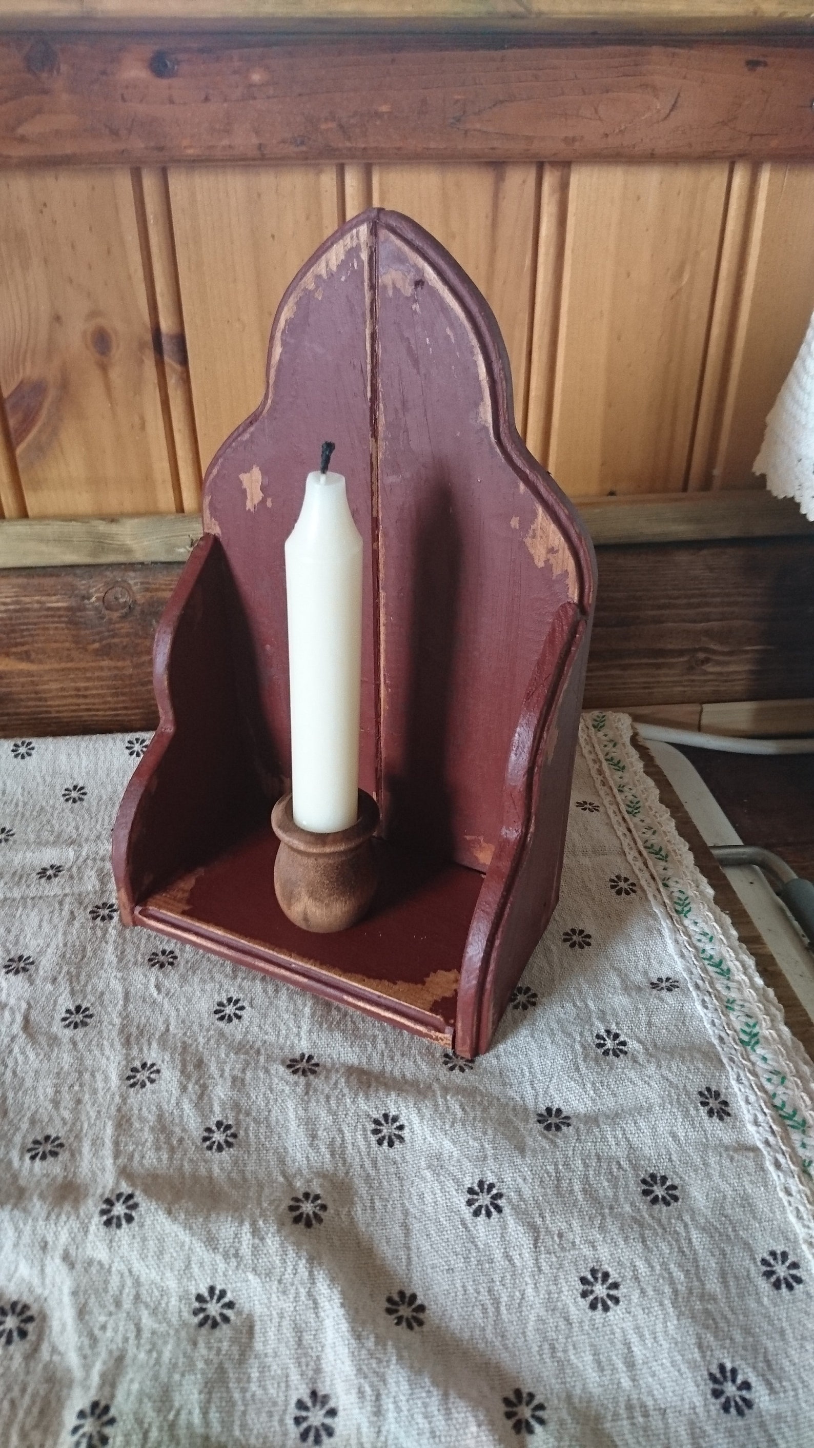 Primitive Candle Holder Colonial Candle Holder Farmhouse Etsy