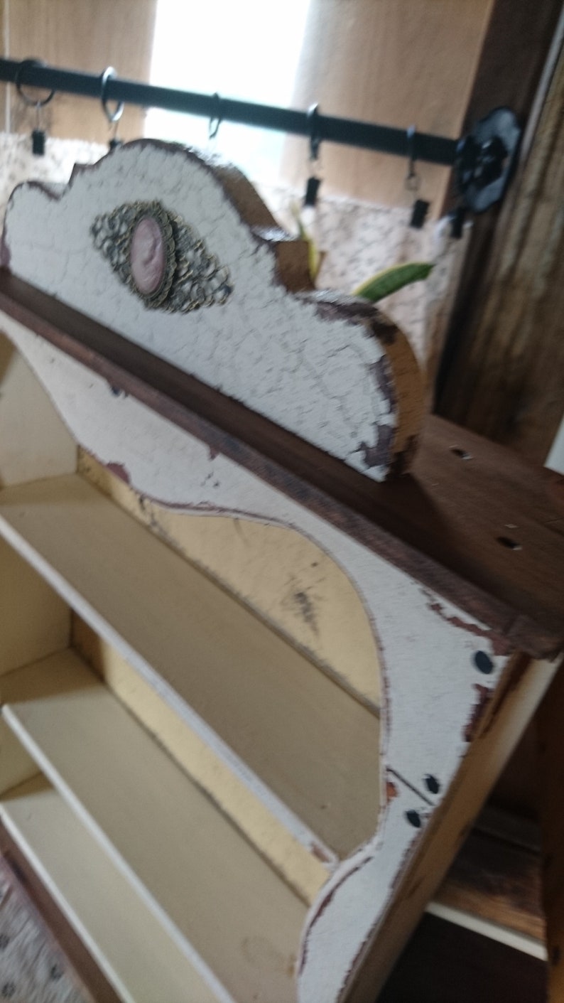 French Country display shelf display wall shelf farmhouse Etsy