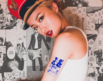 Anime Tattoo Etsy Anime Tattoo Etsy
