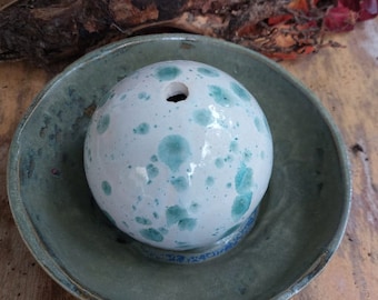 Hand-thrown indoor fountain