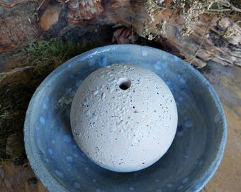 Mini ceramic cat fountain / indoor fountain in vintage style