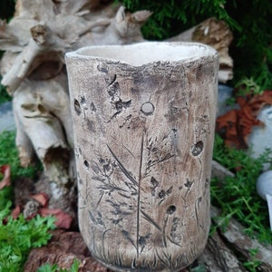 Hand-made lanterns with grass print