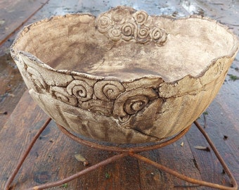 Handgetöpferte Keramik Feuerschalen