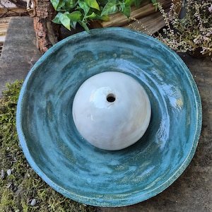Keramisk kattfontän eller inomhusfontän i vintagestil