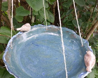 RESERVATION of Hand-thrown "Luxury" Bird Bath