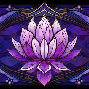 Fiore di loto viola - Tappetino gioco MTG Gioco da tavolo TCG Tastiera Mouse Mat Collector Bordo cucito gomma naturale 600x350x3mm (24"x14"x0,12'')