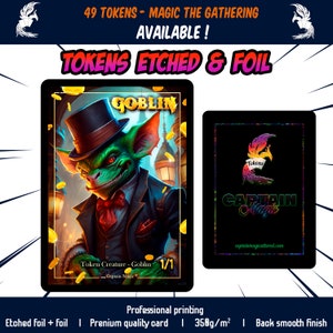 Goblin Token (1/1) - Goblin Jeton - MTG - Magic the Gathering - Kundenkarte - Folienätzung