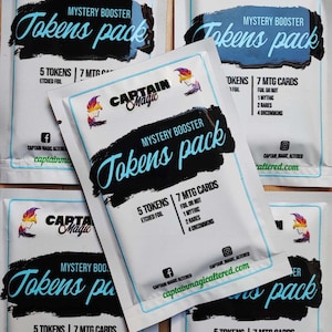 Mysteriebooster - Tokenspakket met MTG-kaarten - MTG - Magic the Verzameling - Aangepaste kaart - Foliegeëtst